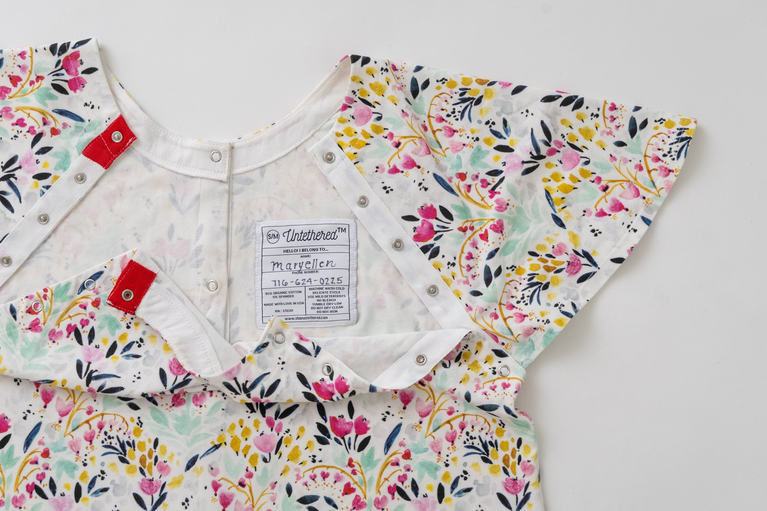 Patient Gowns with Name Labels