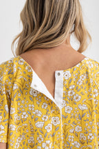 Designer hospital gown with snaps 